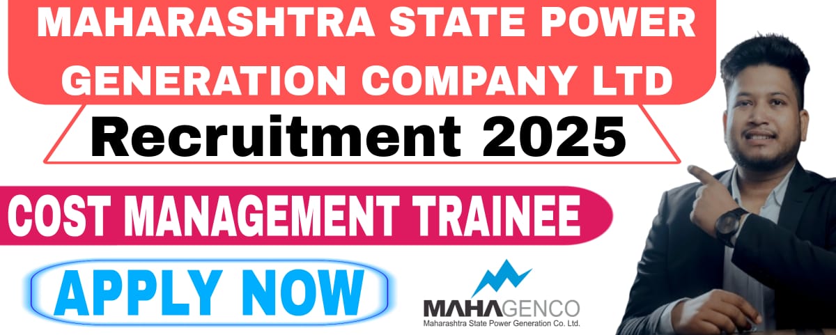 MAHAGENCO Cost Management Trainee Recruitment 2025 for 40 Posts