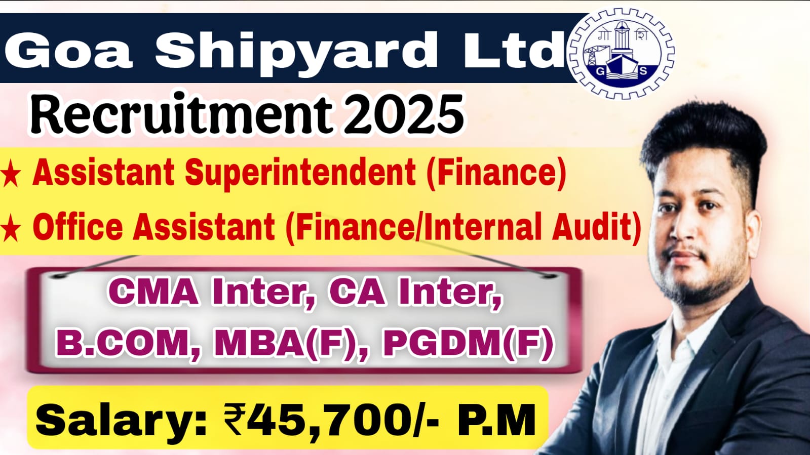 GSL Recruitment 2025: Apply for Assistant Superintendent (Finance) & Office Assistant (Finance/Internal Audit) Posts