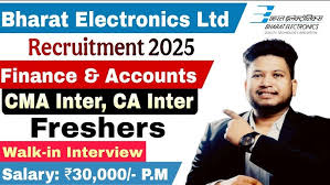 BEL Management Industrial Trainee 2025 – Great Opportunity for CMA/CA Inter Aspirants