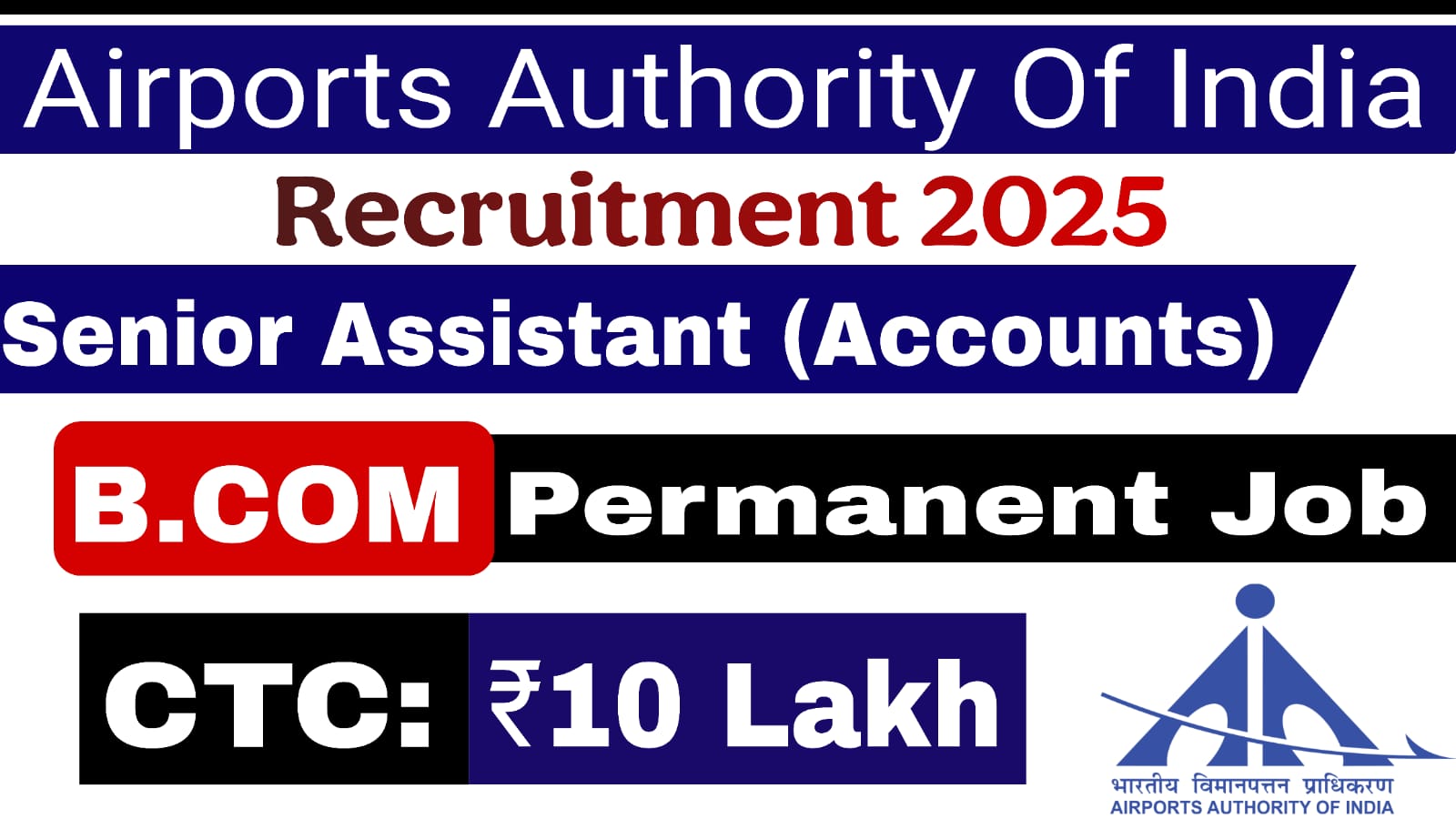 AAI Senior Assistant Recruitment 2025: Apply Online for Electronics, Accounts & Language Posts