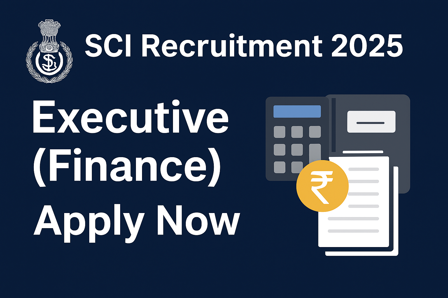 Shipping Corporation of India Recruitment 2025: Executive (Finance) Post